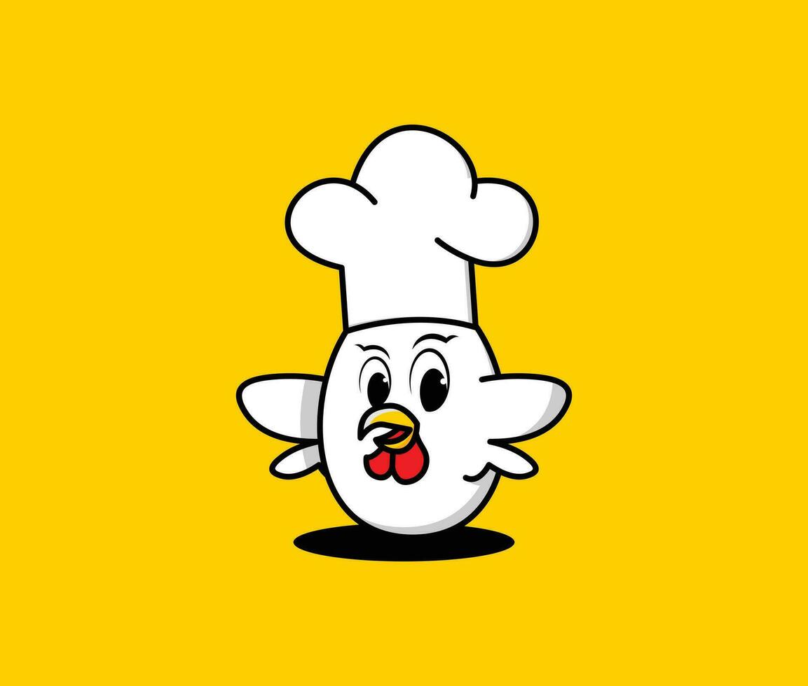 vettore fritte uovo cartone animato portafortuna cibo vettore illustrazione