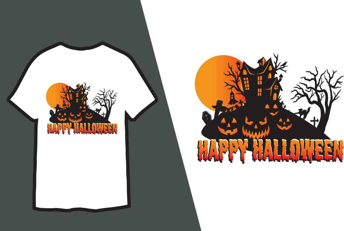 Halloween celebrazioni contento Halloween maglietta design vettore