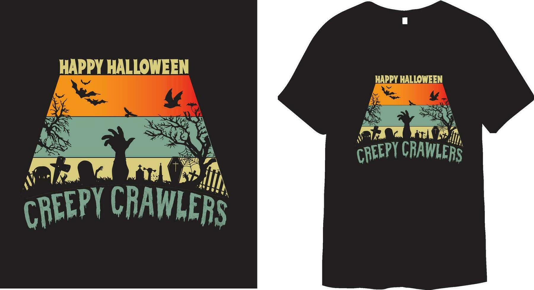 Halloween celebrazioni contento Halloween maglietta design vettore