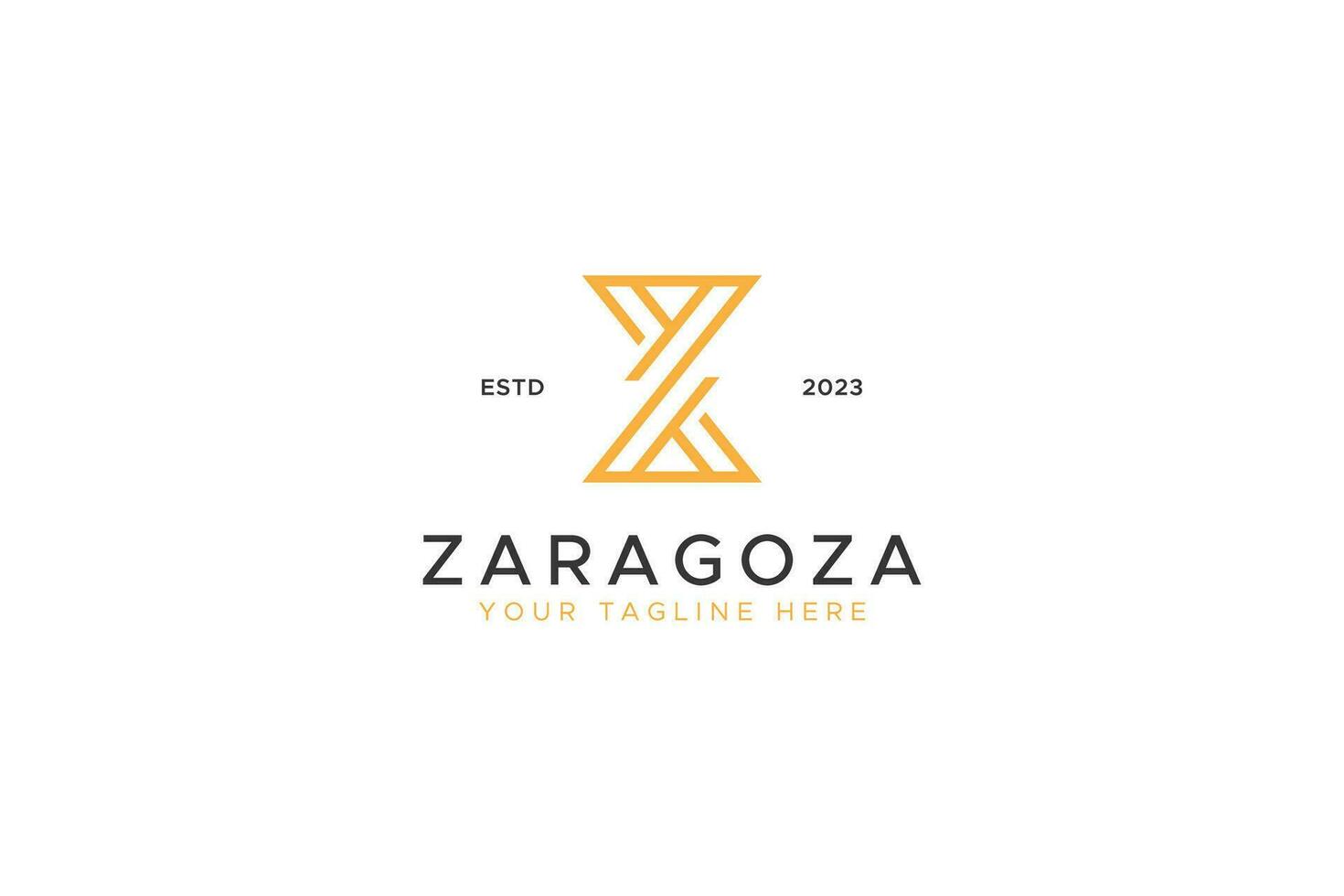 lettera z lusso geometrico astratto logo per attività commerciale azienda marca identità vettore