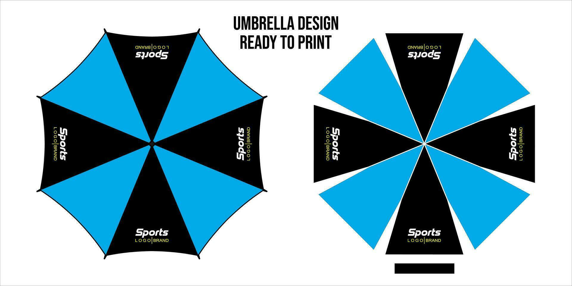 ombrelli disegno, superiore Visualizza su bianca sfondo, ha aperto il giro pioggia ombrello stampa vettore illustrazione