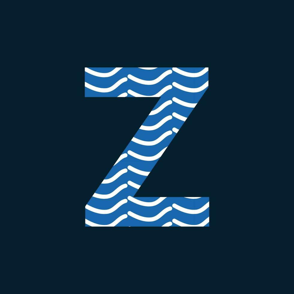 z lettera logo o z testo logo e z parola logo design. vettore