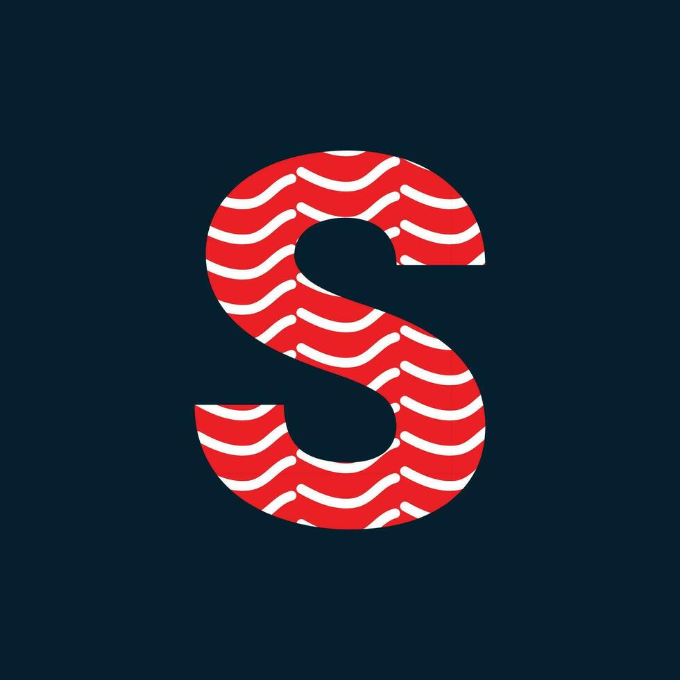 S lettera logo o S testo logo e S parola logo design. vettore