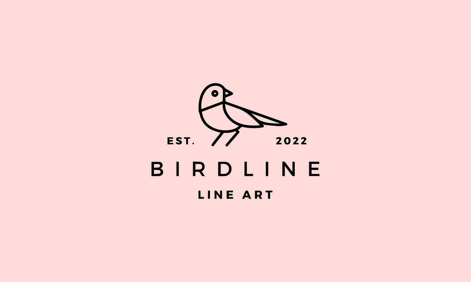 uccello canarino moderno minimalista semplice colorato logo design vettore