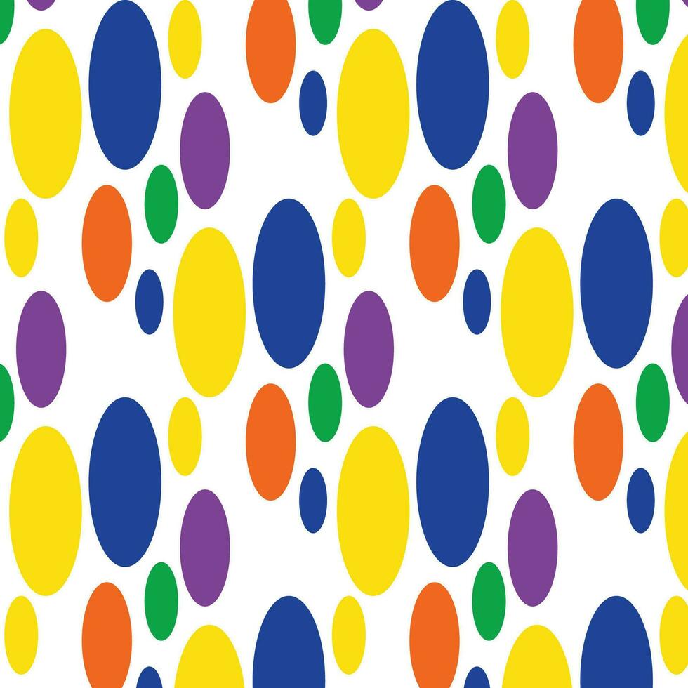 a pois colorfull modello senza soluzione di continuità sfondo design vettore