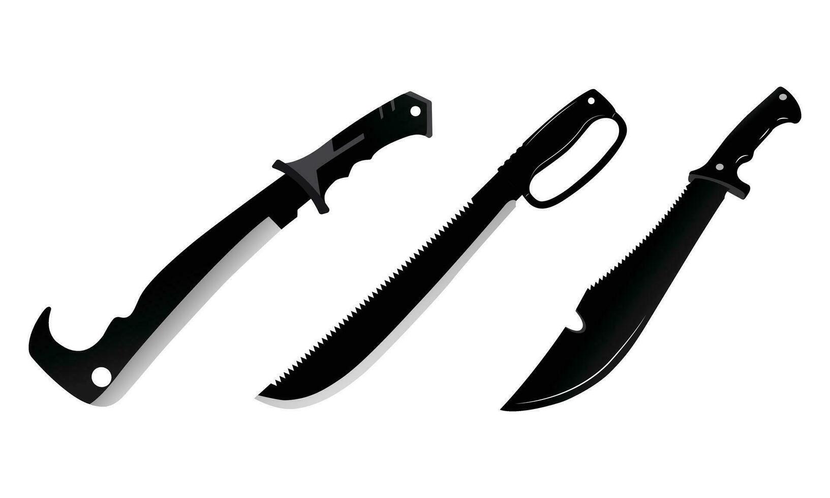 coltello icone impostato - vettore realistico diverso cucina coltelli avvicinamento isolato su trasparente sfondo. coltello png. cucina elettrodomestici png.