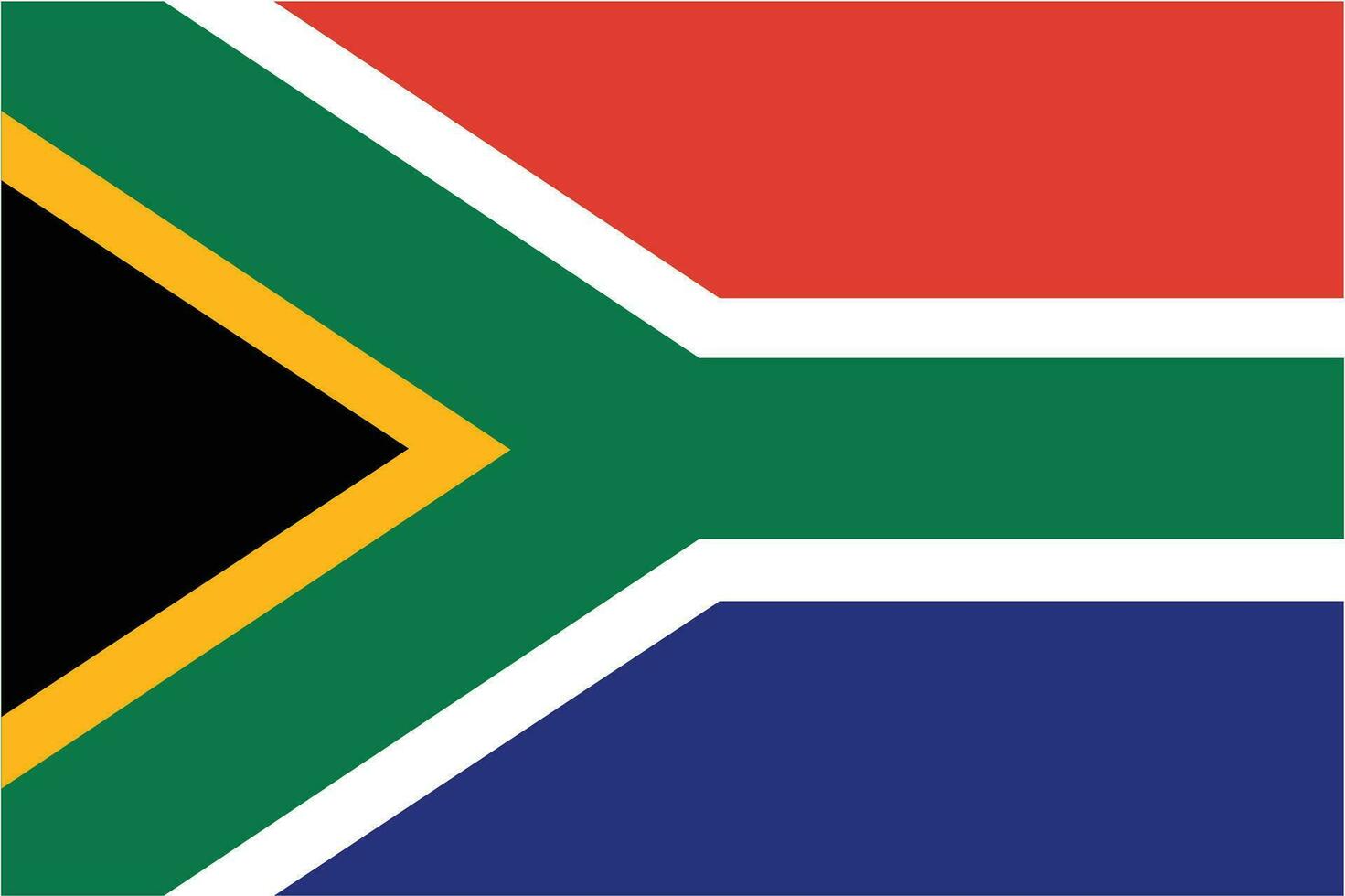 bandiera di Sud Africa nazione, bandiera vettore illustrazione.