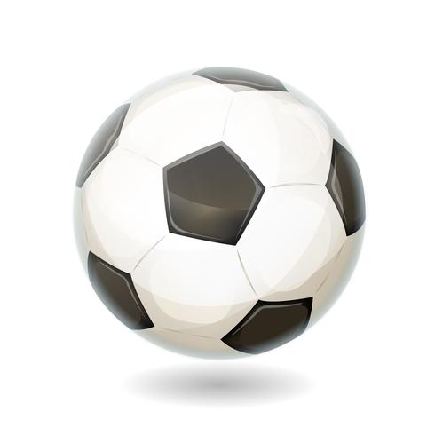 Pallone da calcio isolato vettore