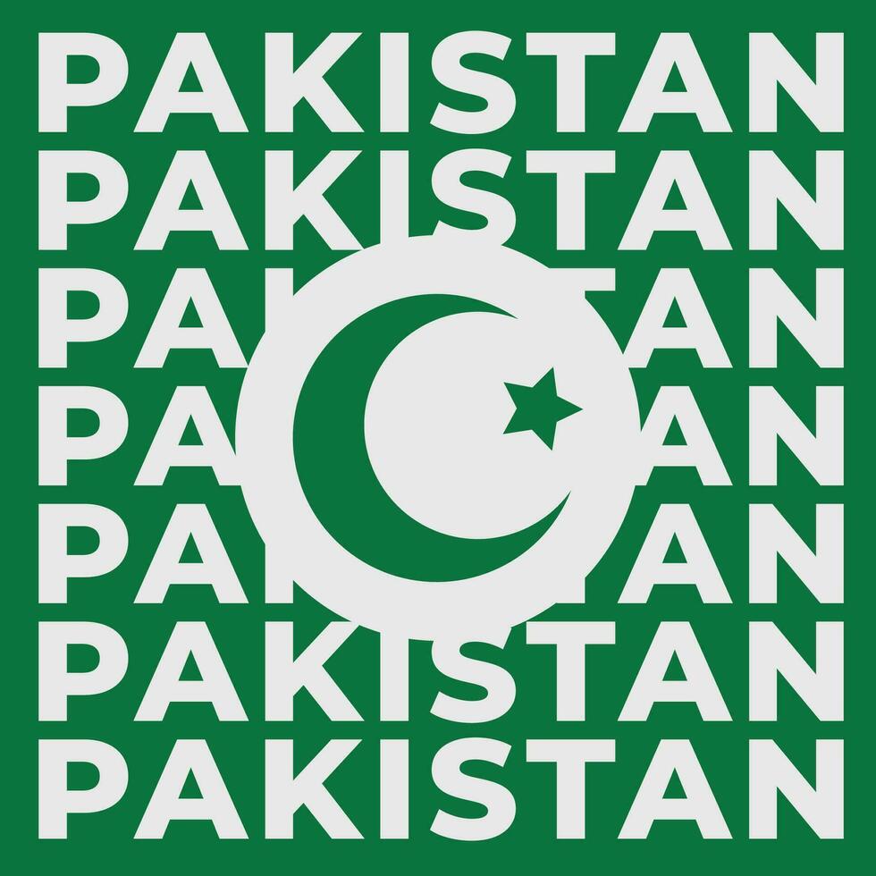 contento Pakistan giorno manifesto design vettore modelli