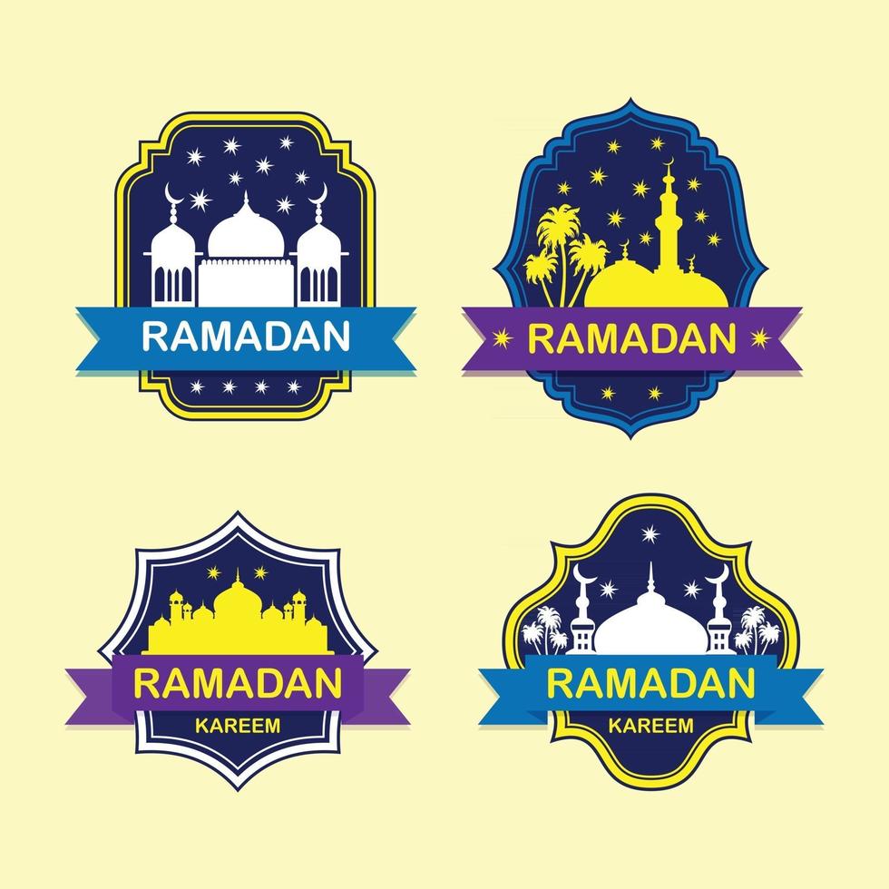 illustrazione di ramadan della moschea vettore