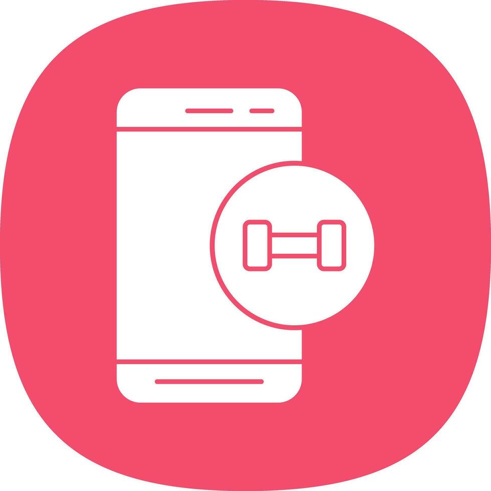 fitness App vettore icona design