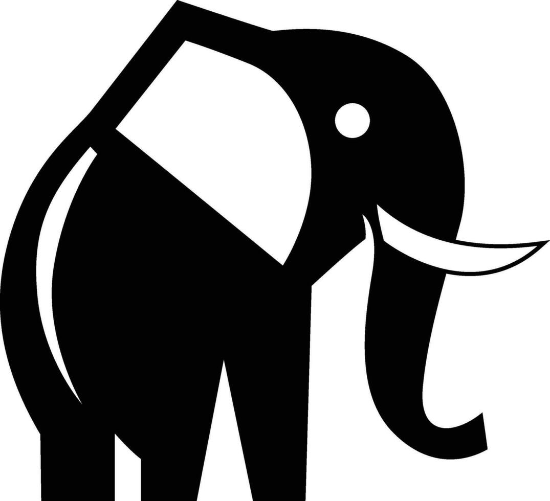 elefante semplice stile logo modello vettore Immagine, pachiderma, mammut, cinghiale, zanna, mastodonte azienda logo, icona , simbolo , clip arte azione vettore Immagine