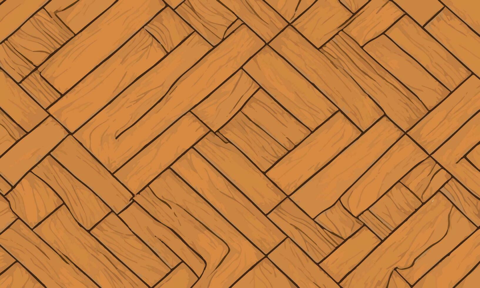 di legno zigzag pavimento superficie struttura sfondo. astratto di legno intrecciata vettore illustrazione