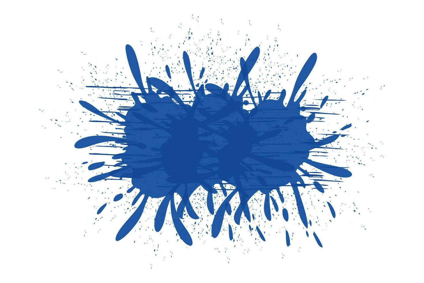 acquerello blu inchiostro spruzzo macchia schizzare individuare liquido far cadere vettore su bianca sfondo