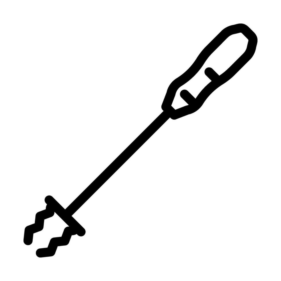 marshmallow torrefazione bastoni linea icona vettore illustrazione