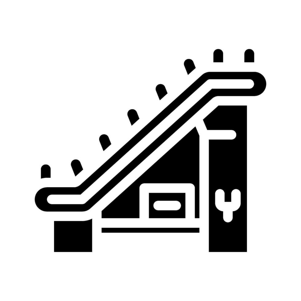 trasportatore cintura produzione ingegnere glifo icona vettore illustrazione