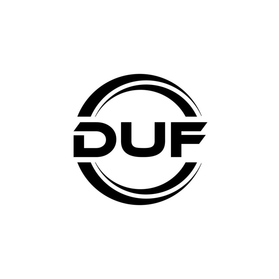 duf logo disegno, ispirazione per un' unico identità. moderno eleganza e creativo design. filigrana il tuo successo con il Impressionante Questo logo. vettore