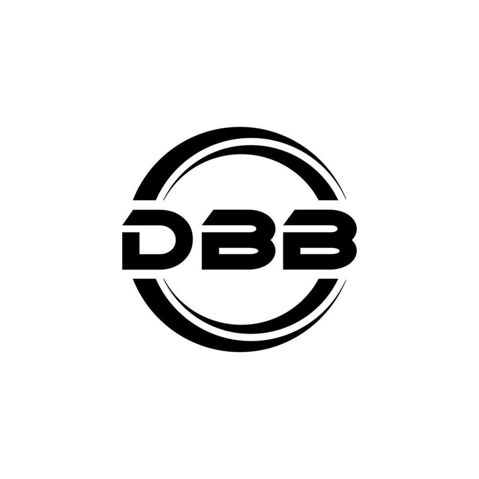 dbb logo disegno, ispirazione per un' unico identità. moderno eleganza e creativo design. filigrana il tuo successo con il Impressionante Questo logo. vettore