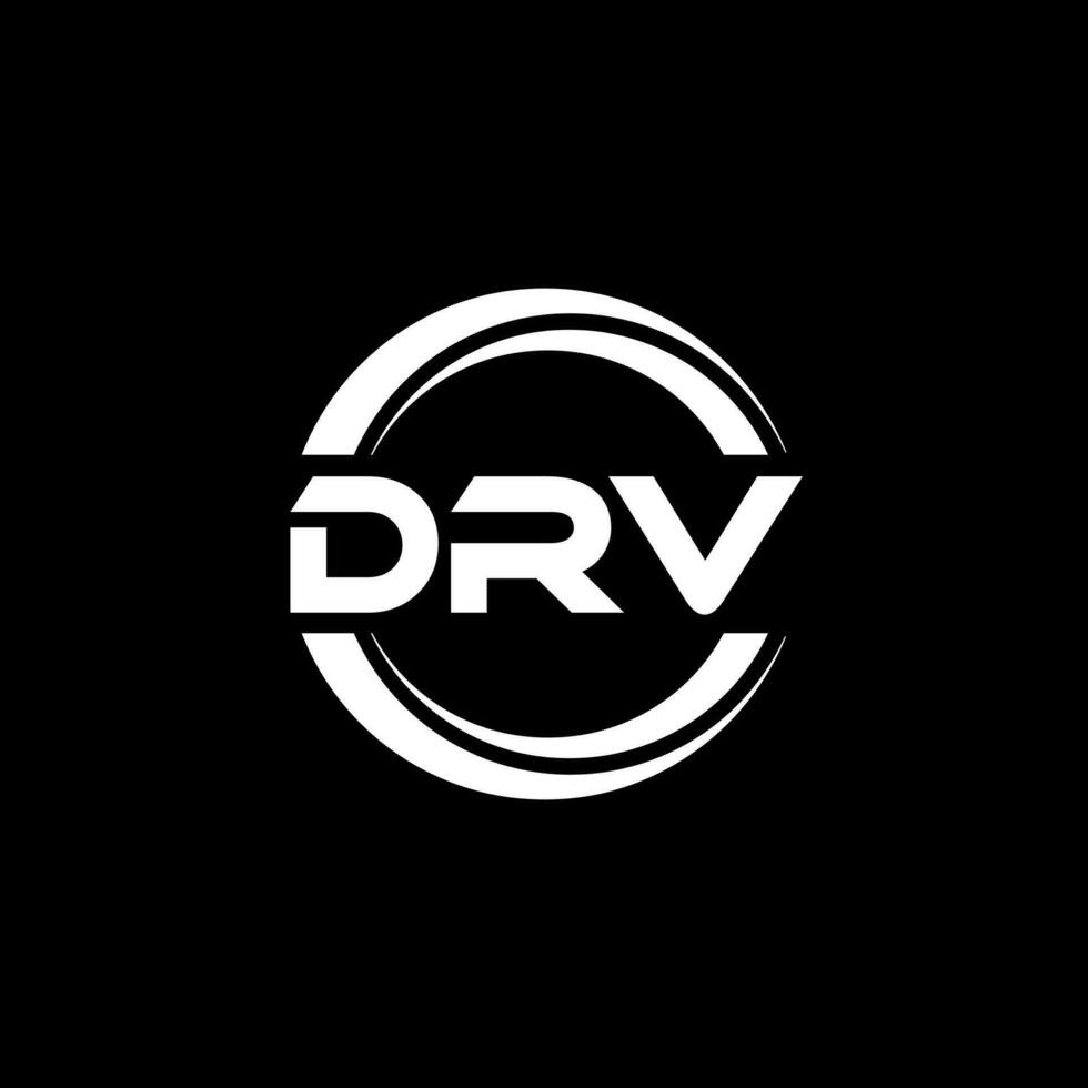 drv logo disegno, ispirazione per un' unico identità. moderno eleganza e creativo design. filigrana il tuo successo con il Impressionante Questo logo. vettore