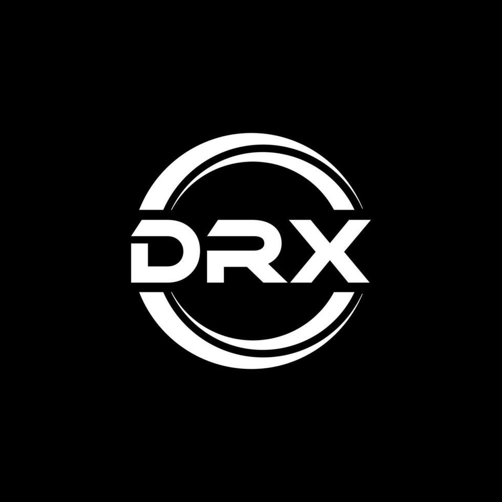 drx logo disegno, ispirazione per un' unico identità. moderno eleganza e creativo design. filigrana il tuo successo con il Impressionante Questo logo. vettore