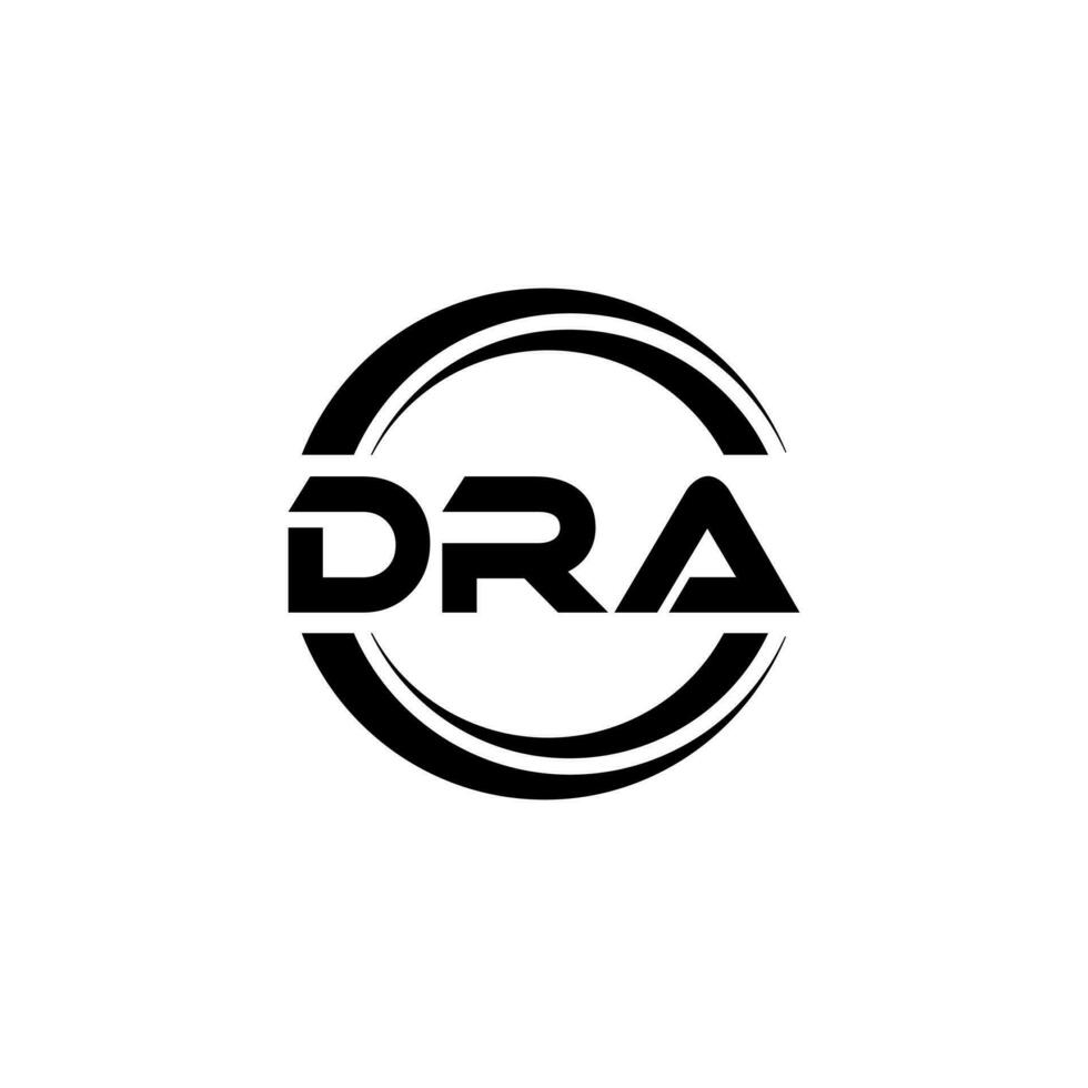 dra logo disegno, ispirazione per un' unico identità. moderno eleganza e creativo design. filigrana il tuo successo con il Impressionante Questo logo. vettore