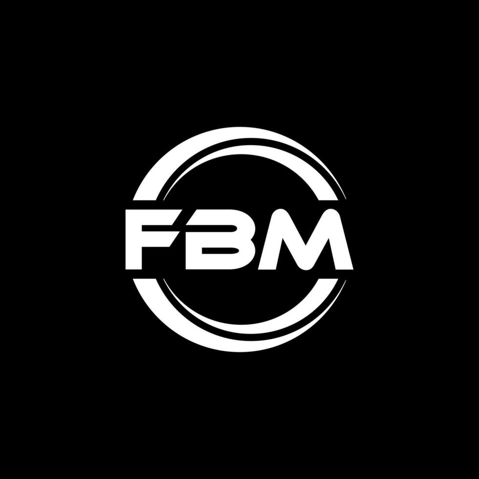 fbm logo disegno, ispirazione per un' unico identità. moderno eleganza e creativo design. filigrana il tuo successo con il Impressionante Questo logo. vettore