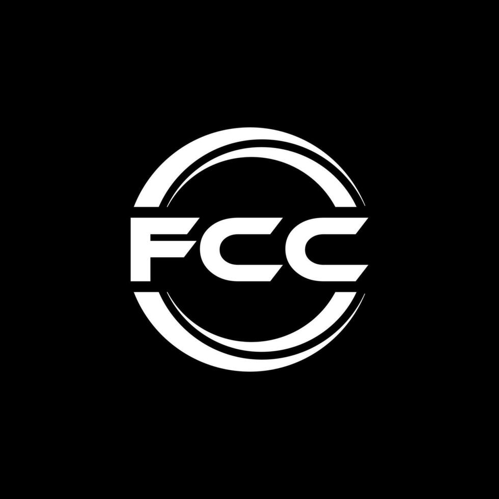 fcc logo disegno, ispirazione per un' unico identità. moderno eleganza e creativo design. filigrana il tuo successo con il Impressionante Questo logo. vettore