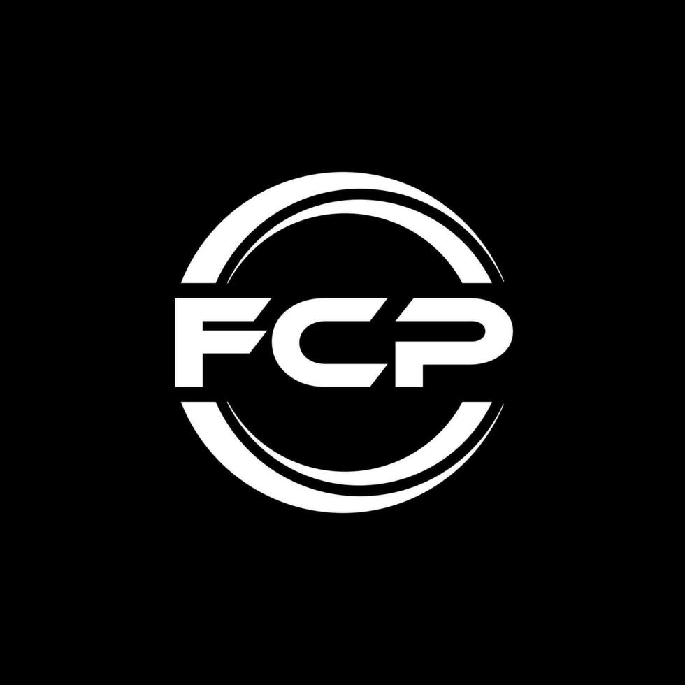 fcp logo disegno, ispirazione per un' unico identità. moderno eleganza e creativo design. filigrana il tuo successo con il Impressionante Questo logo. vettore