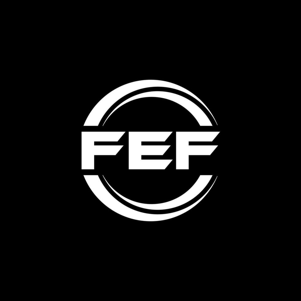 fef logo disegno, ispirazione per un' unico identità. moderno eleganza e creativo design. filigrana il tuo successo con il Impressionante Questo logo. vettore