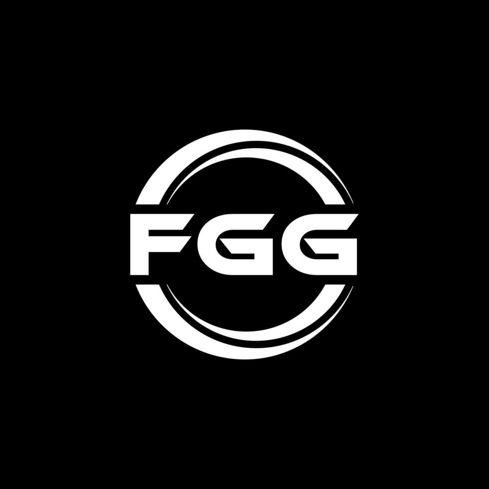 fgg logo disegno, ispirazione per un' unico identità. moderno eleganza e creativo design. filigrana il tuo successo con il Impressionante Questo logo. vettore