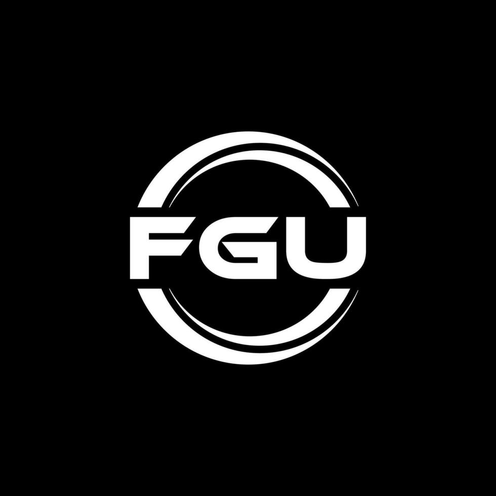 fgu logo disegno, ispirazione per un' unico identità. moderno eleganza e creativo design. filigrana il tuo successo con il Impressionante Questo logo. vettore