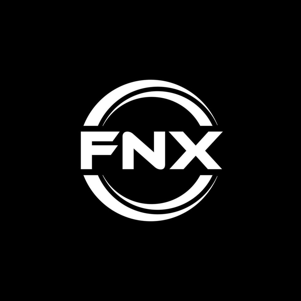 fnx logo disegno, ispirazione per un' unico identità. moderno eleganza e creativo design. filigrana il tuo successo con il Impressionante Questo logo. vettore