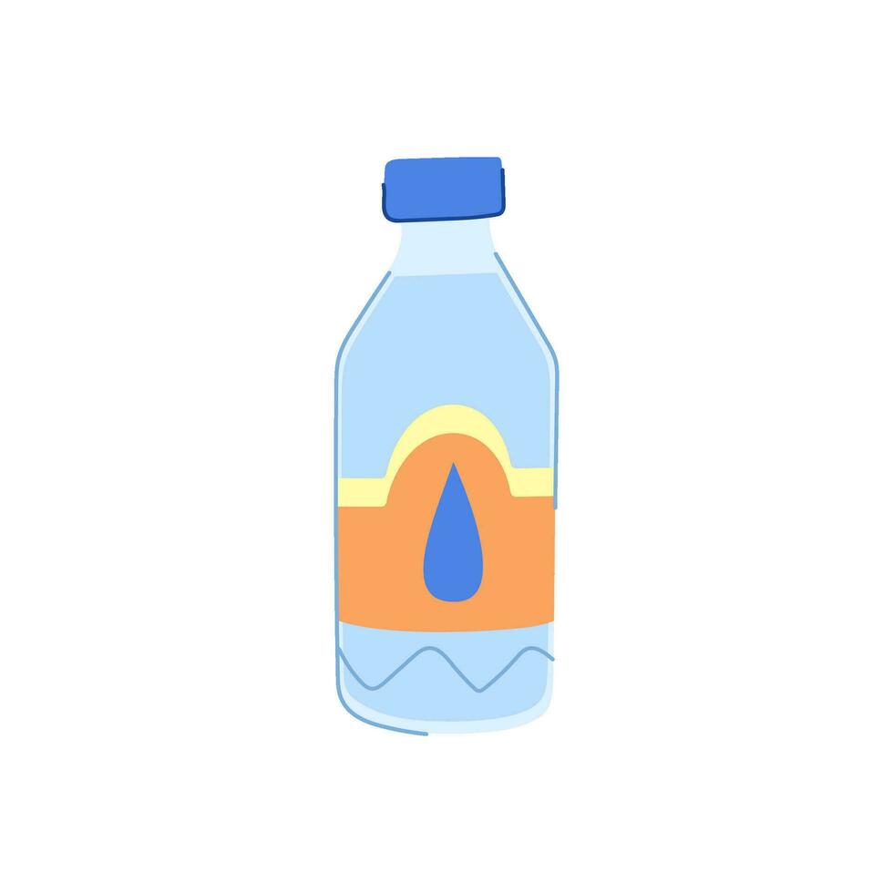 liquido minerale acqua cartone animato vettore illustrazione