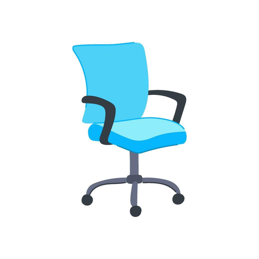 moderno ufficio sedia cartone animato vettore illustrazione
