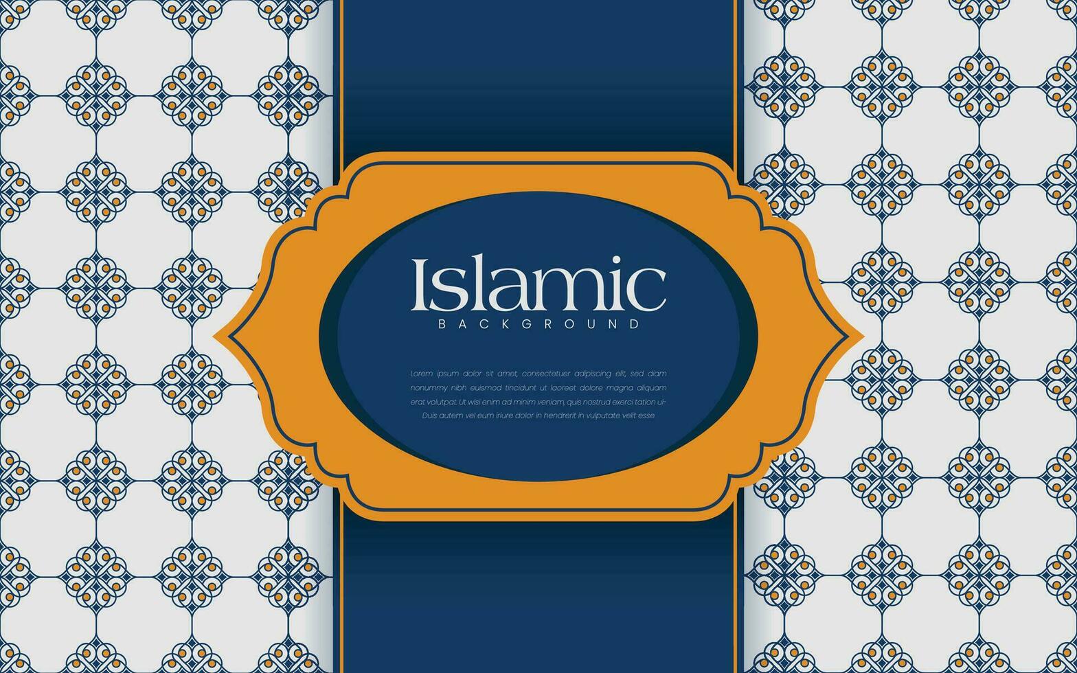 islamico decorativo sfondo nel Arabo colorato. semplice geometrico mosaico con colorato islamico ornamentale particolari. vettore