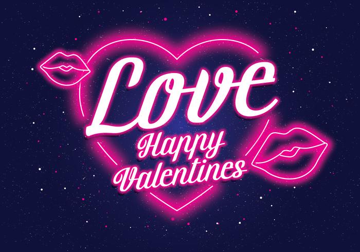 vettore di neon valentine vol 2