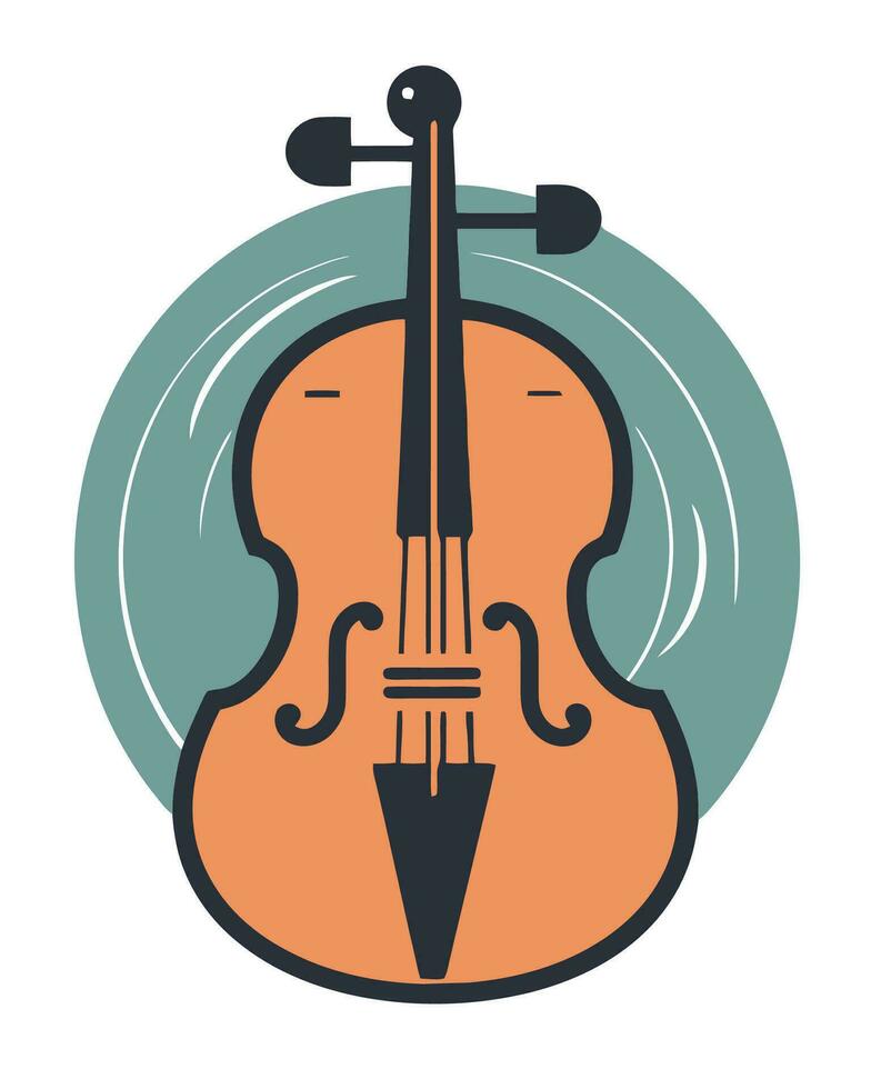 cartone animato violino illustrazione vettore