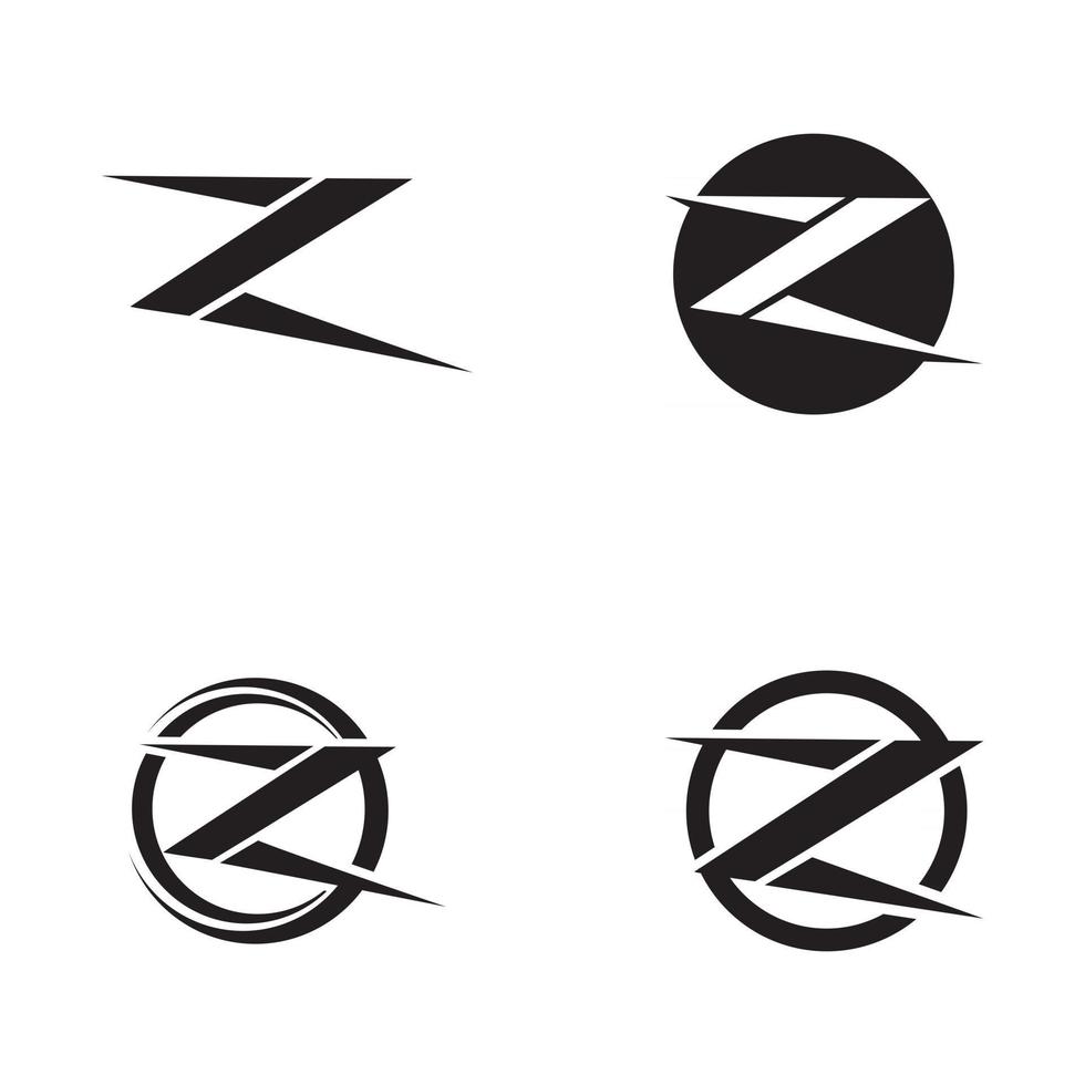 business aziendale z lettera logo design vector