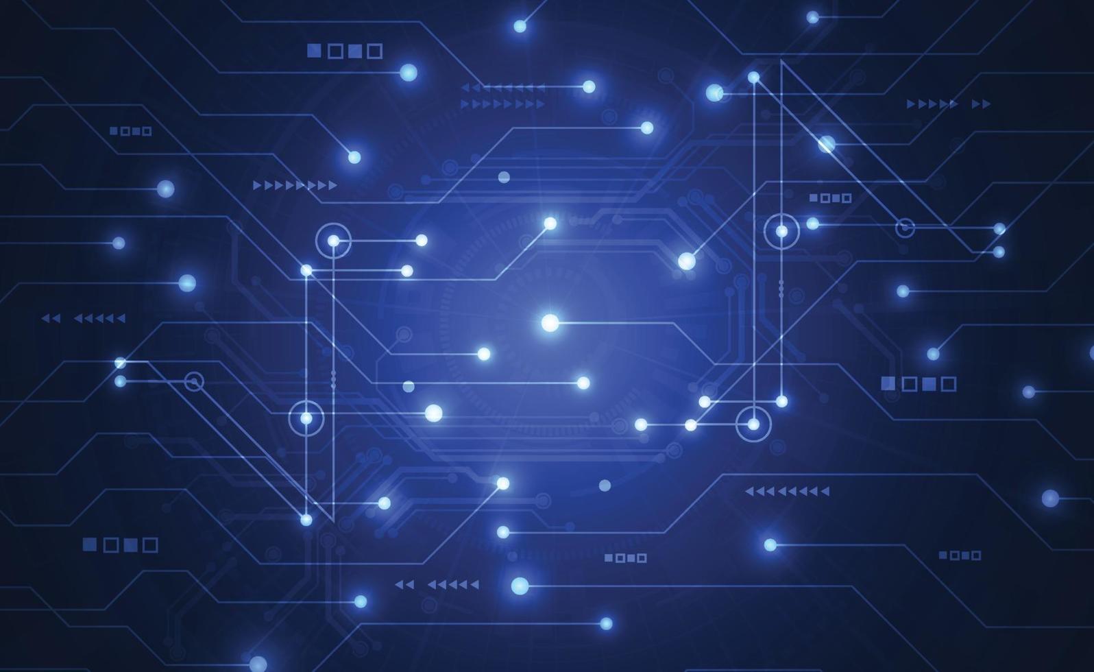 astratto sfondo digitale con struttura del circuito di tecnologia. illustrazione della scheda madre elettronica. comunicazione e concetto di ingegneria. illustrazione vettoriale