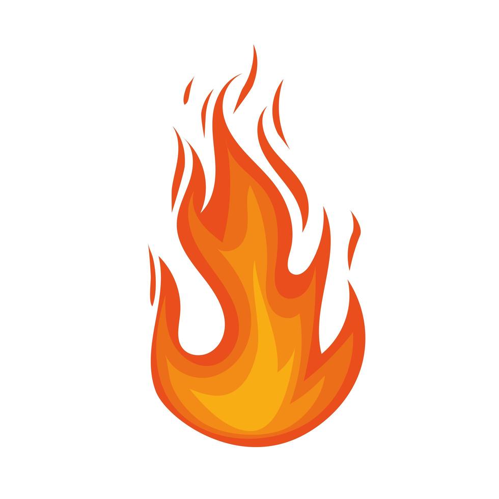 icona della fiamma del fuoco vettore