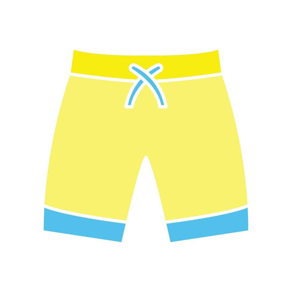 uomini spiaggia pantaloncini per nuoto. estate vacanza. nuoto tronchi, fare surf pantaloni per negozi App e I negozi simbolo concetto linea spiaggia corto icona. vettore illustrazione pieno schema stile eps10