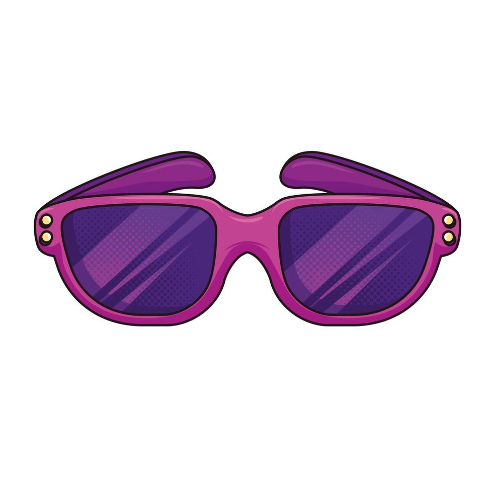 icona degli occhiali da sole estivi vettore