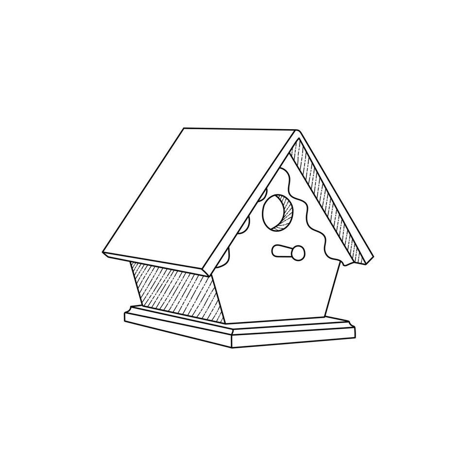 casa uccello interno mobilia simbolo azione vettore illustrazione design modello