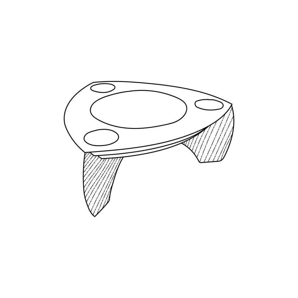 tavolo icona mobilia logo design vettore modello illustrazione
