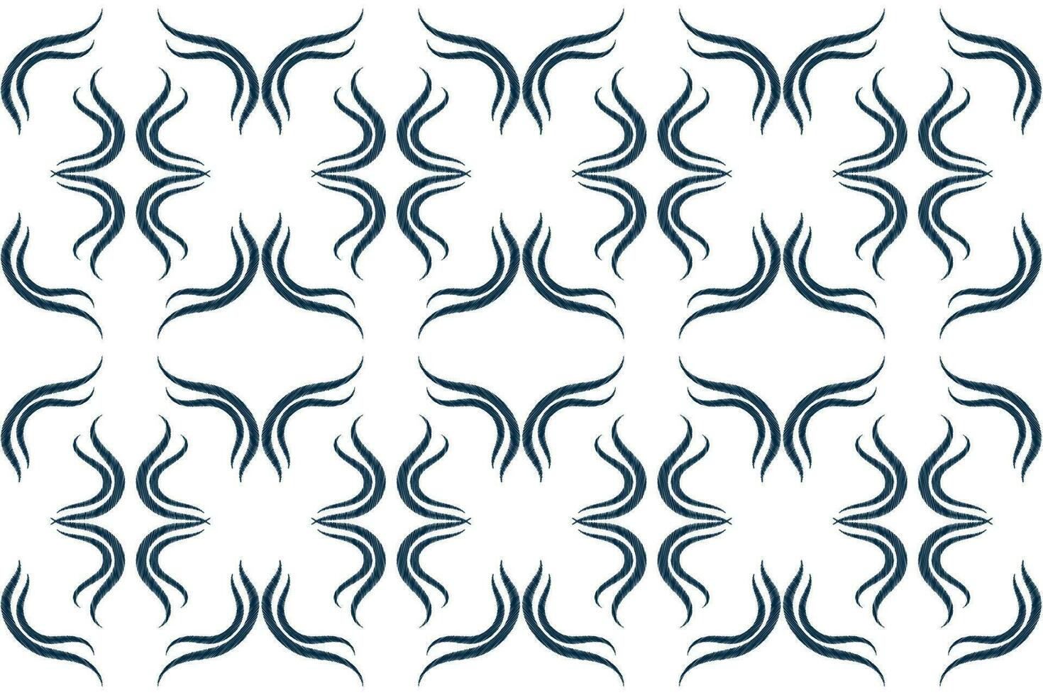 etnico ikat tessuto modello geometrico stile.africano ikat ricamo etnico orientale modello blu bianca sfondo. astratto,vettore,illustrazione.trama,abbigliamento,cornice,decorazione,tappeto,motivo. vettore