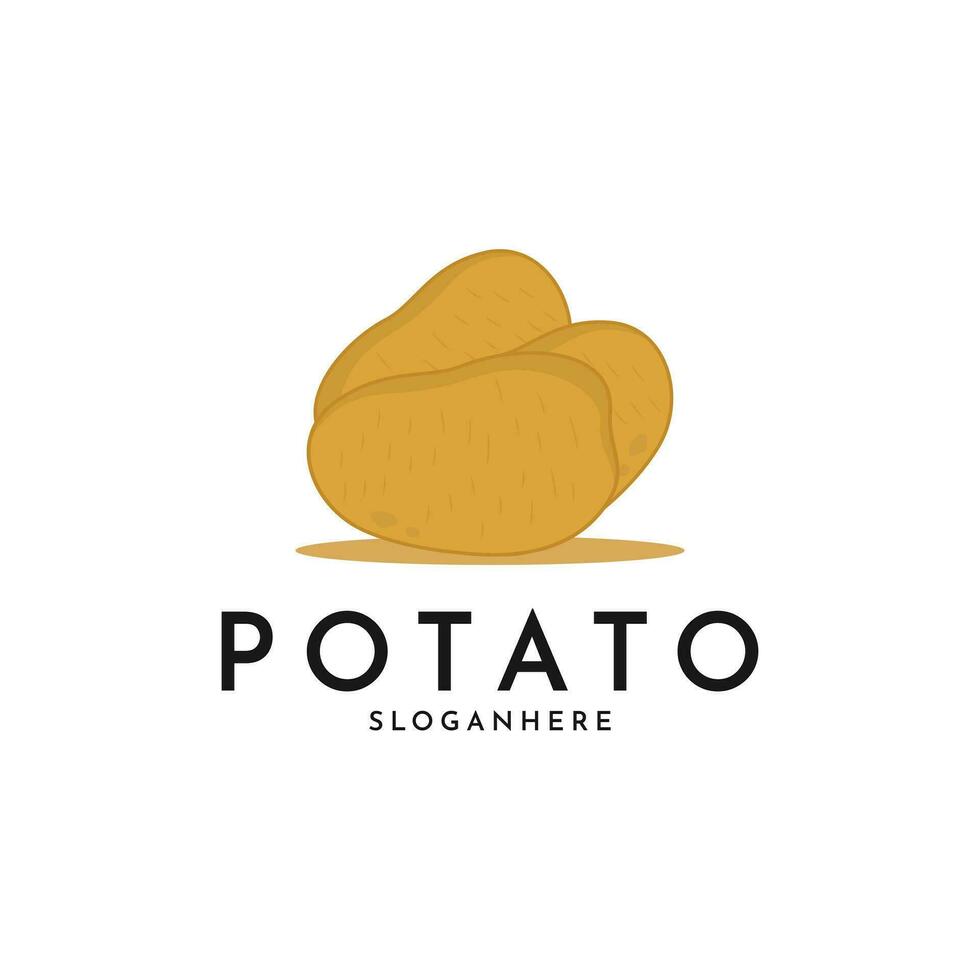 Patata logo design creativo idea vettore