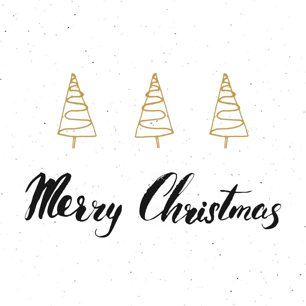 buon natale lettering calligrafico. design tipografico di saluti. lettere di calligrafia per auguri di vacanza. illustrazione di vettore del testo dell'iscrizione disegnata a mano