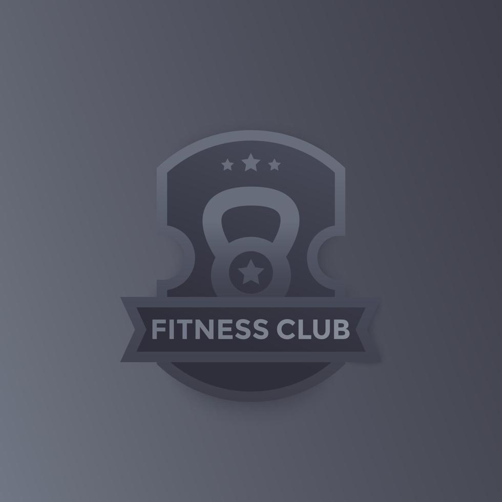fitness club, logo vettoriale palestra, emblema design