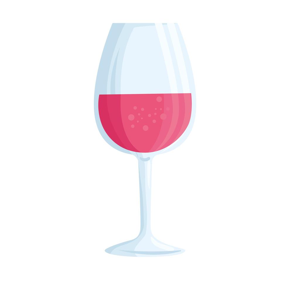 disegno vettoriale dell'icona della tazza di vino