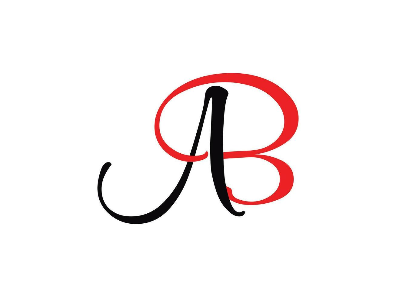 ab lettter logo design vettore modello